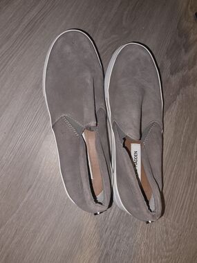 Steve Madden Gray Slip-On Suede Loafers
